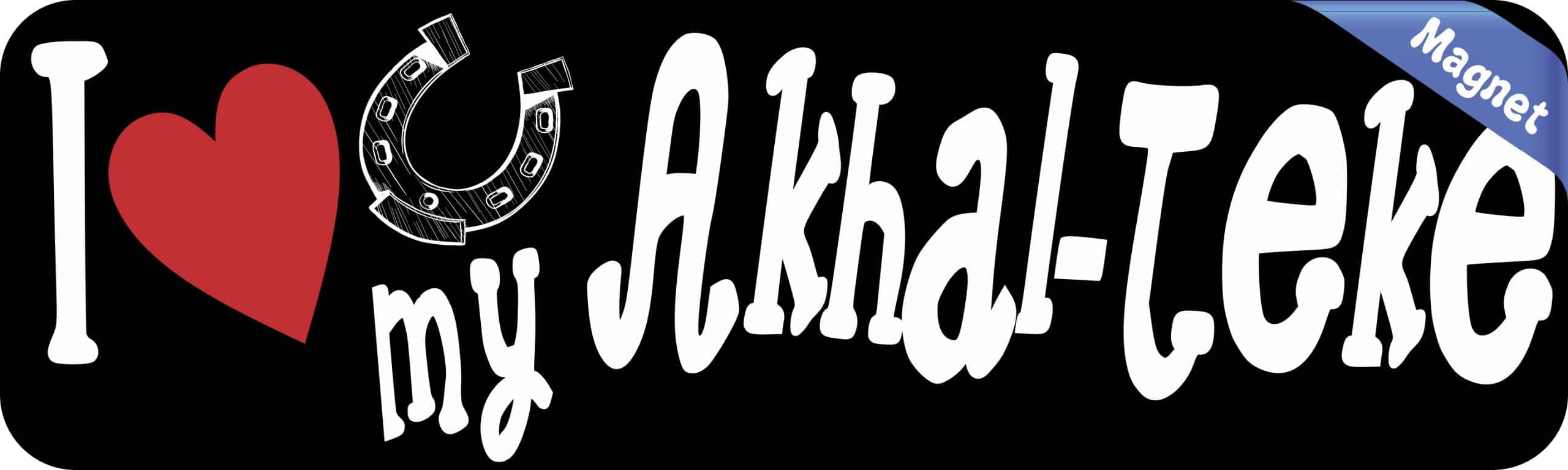 10in x 3in I Love My Akhal-Teke Magnet Car Door Magnetic Truck Magnets - Image 2