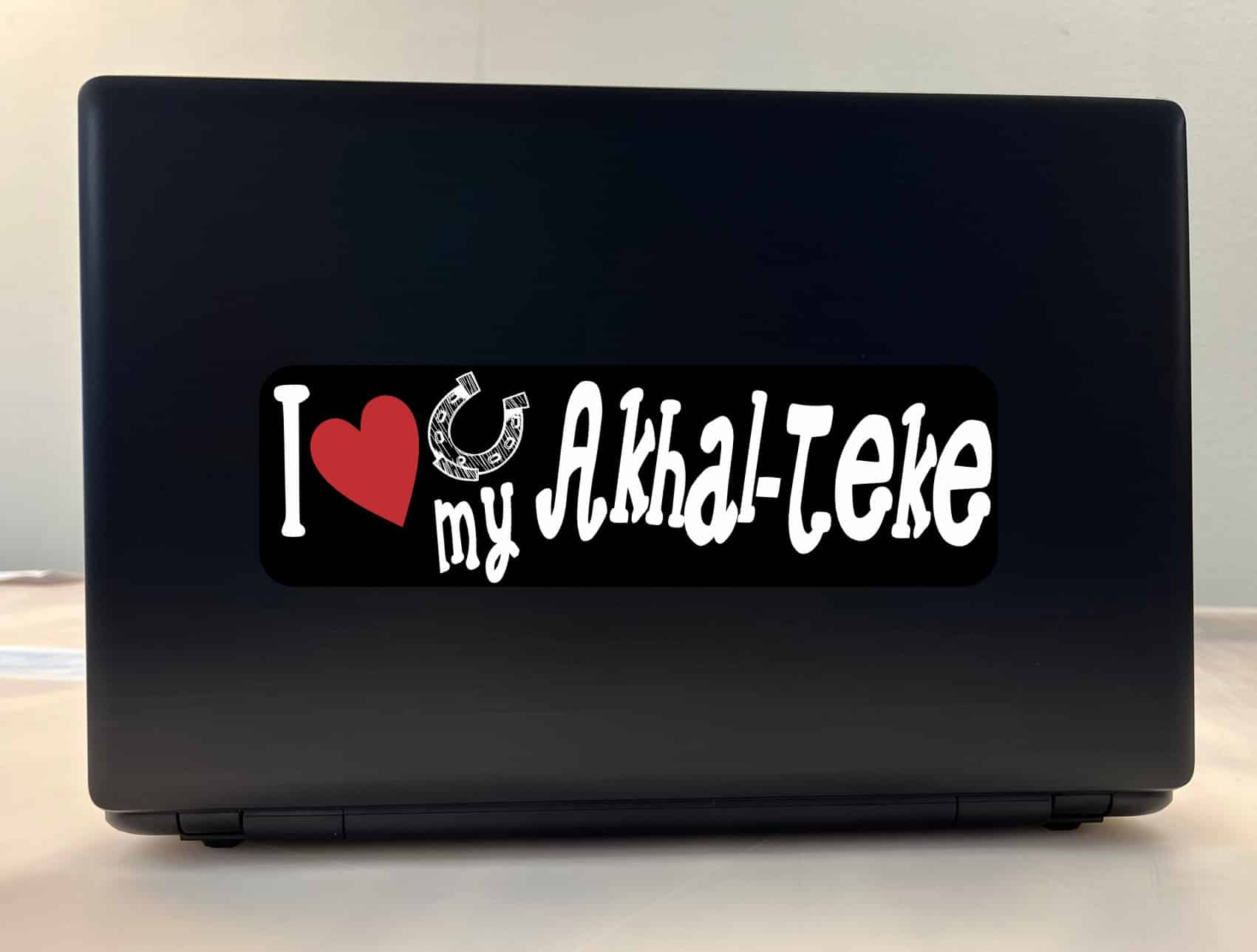 10in x 3in I Love My Akhal-Teke Bumper Sticker Vinyl Truck Window Decal Sign - Image 3