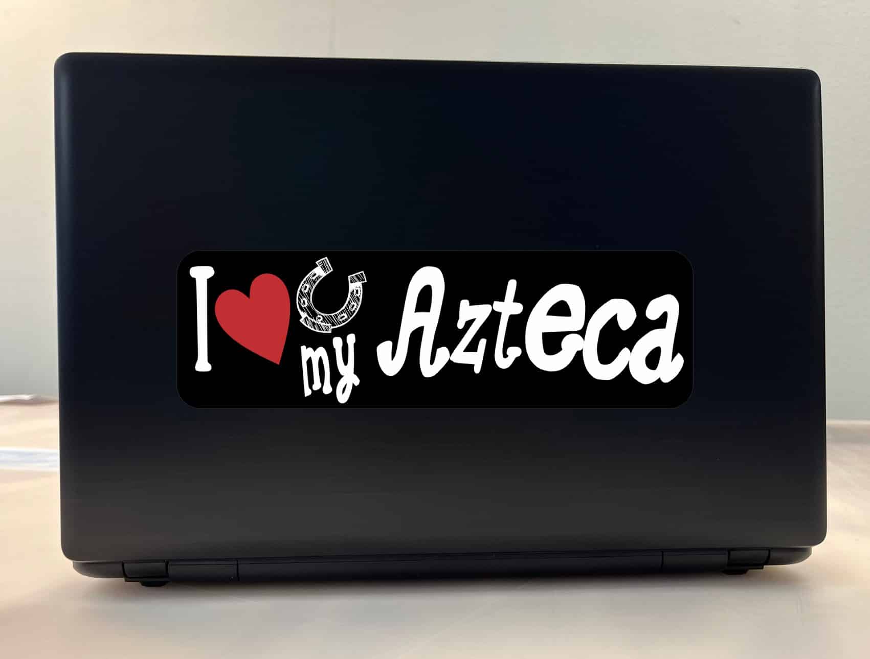 10in x 3in I Love My Azteca Bumper Sticker Vinyl Truck Window Decal Sign