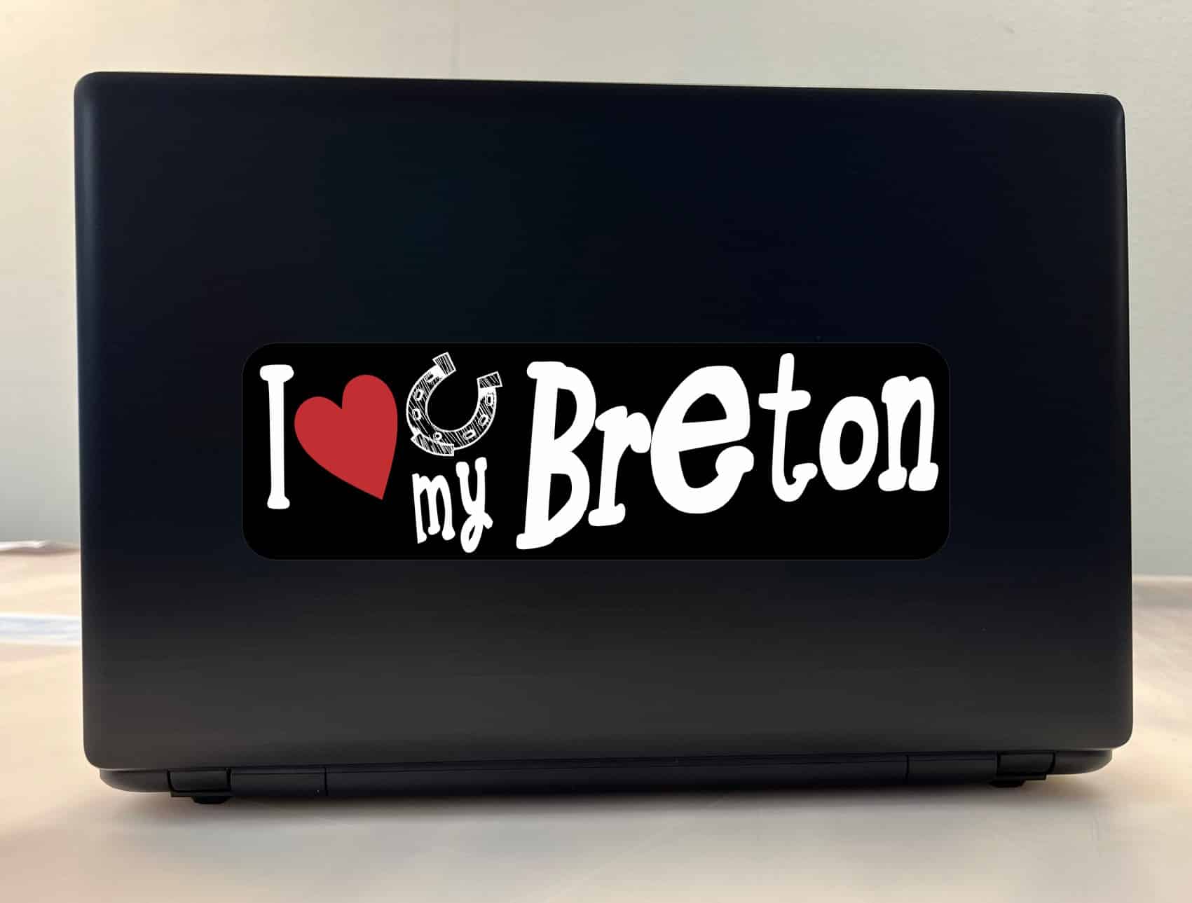 10in x 3in I Love My Breton Bumper Sticker Vinyl Truck Window Decal Sign