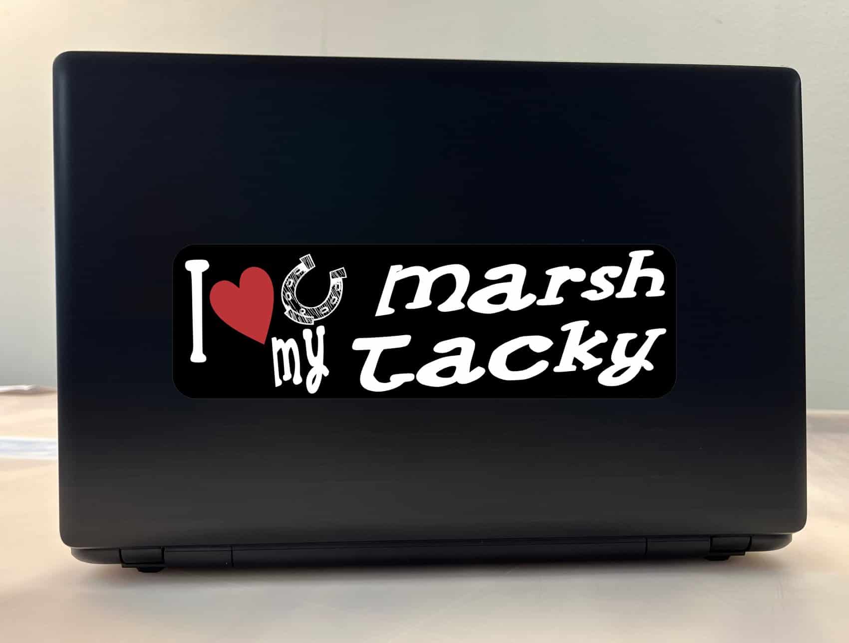 10in x 3in I Love My Marsh Tacky Bumper Sticker Vinyl Truck Window Decal Sign