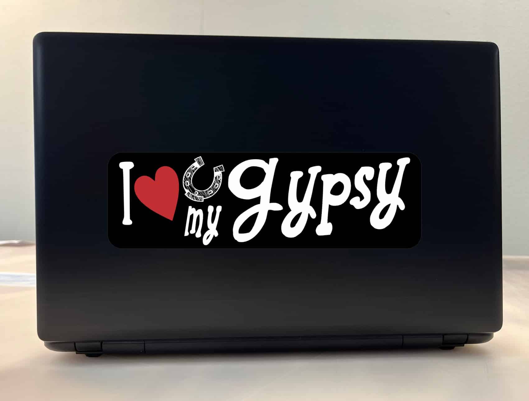 10in x 3in I Love My Gypsy Horse Bumper Sticker Vinyl Truck Window Decal