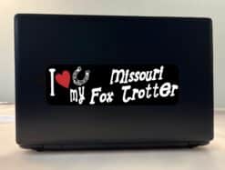 10in x 3in I Love My Missouri Fox Trotter Bumper Sticker Vinyl Car Window Sign