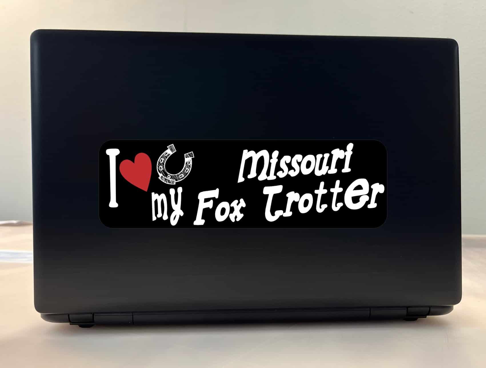 10in x 3in I Love My Missouri Fox Trotter Bumper Sticker Vinyl Car Window Sign