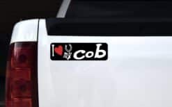 10in x 3in I Love My Cob Bumper Sticker Vinyl Truck Window Decal Horse