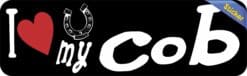 10in x 3in I Love My Cob Bumper Sticker Vinyl Truck Window Decal Horse