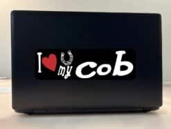10in x 3in I Love My Cob Bumper Sticker Vinyl Truck Window Decal Horse