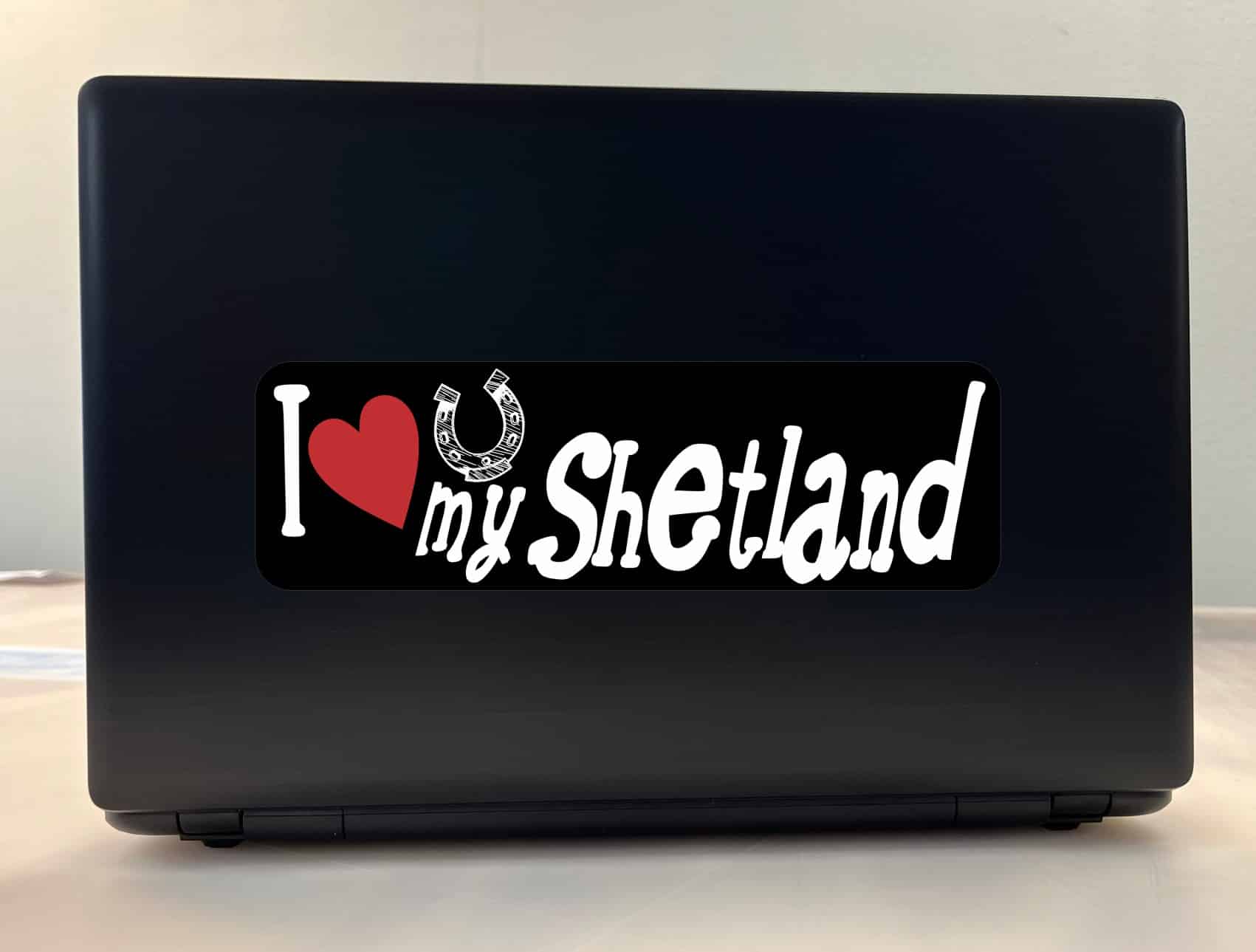 10in x 3in I Love My Shetland Bumper Sticker Vinyl Truck Window Pet Decal Sign