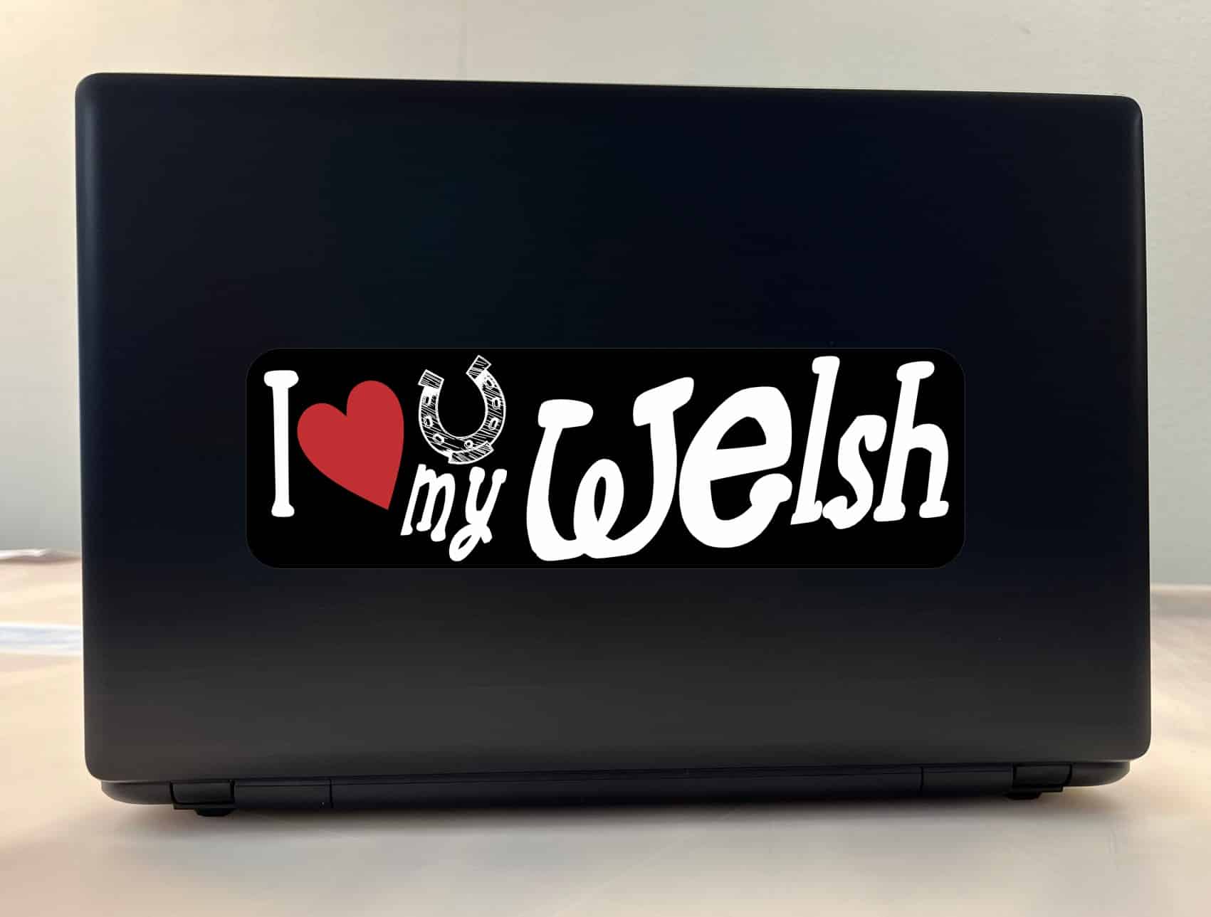 10in x 3in I Love My Welsh Pony Bumper Sticker Vinyl Truck Window Decal Sign