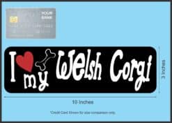 10in x 3in I Love My Pekingese Bumper Sticker Vinyl Truck Window Decal