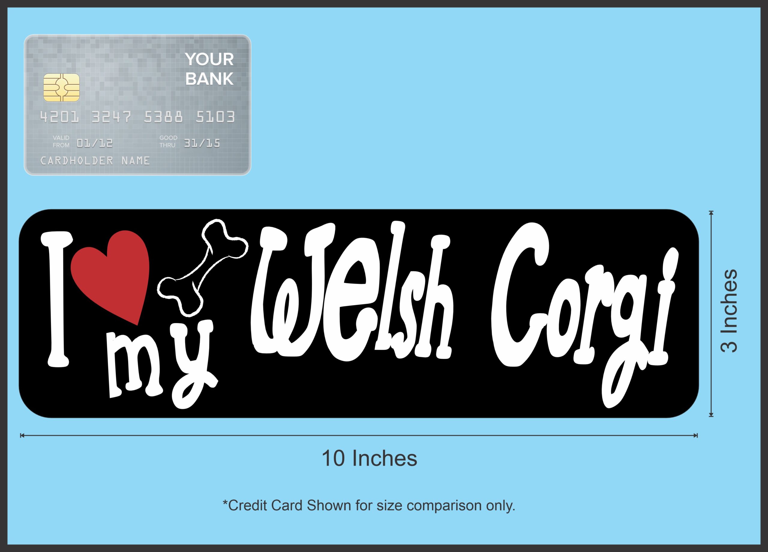 10in x 3in I Love My Pekingese Bumper Sticker Vinyl Truck Window Decal