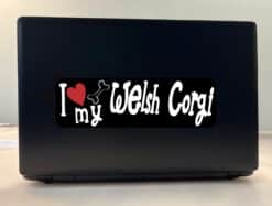 10in x 3in I Love My Welsh Corgi Bumper Sticker Vinyl Truck Window Decal