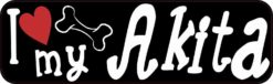 akita bumper sticker