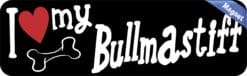 10in x 3in I Love My Bullmastiff Magnet Door Magnetic Truck Dog Magnets
