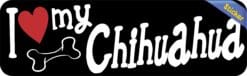 10in x 3in I Love My Chihuahua Bumper Sticker Vinyl Truck Window Decal Decals