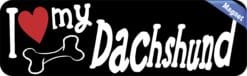 10in x 3in I Love My Dachshund Magnet Car Door Magnetic Truck Magnets