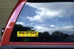 8in x 2in I Brake For Wildlife Bumper Sticker Car Vinyl Truck Window Decal
