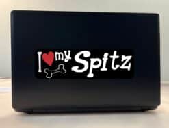 10in x 3in I Love My Spitz Bumper Sticker Vinyl Car Window Decal