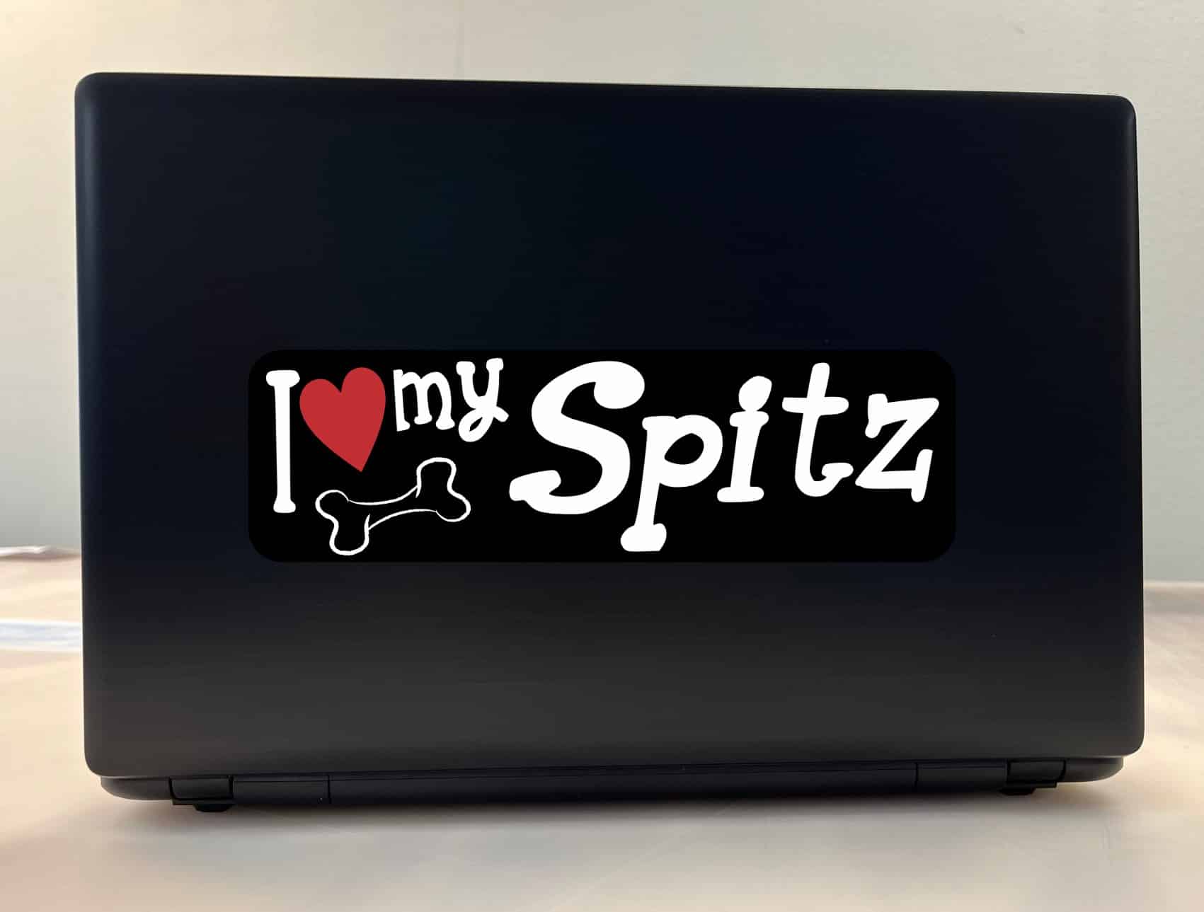 10in x 3in I Love My Spitz Bumper Sticker Vinyl Car Window Decal