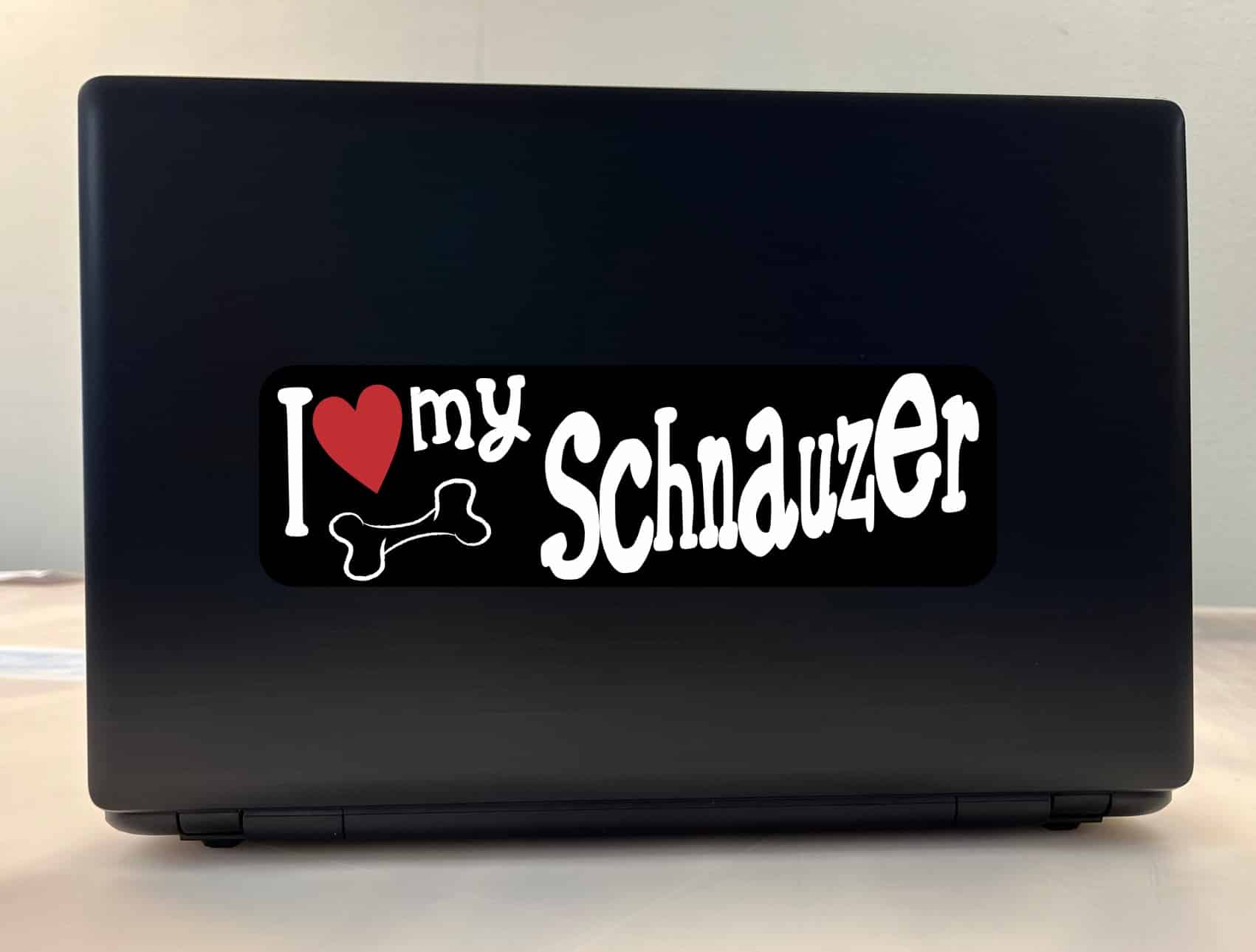 10in x 3in I Love My Schnauzer Bumper Sticker Vinyl Truck Window Decal