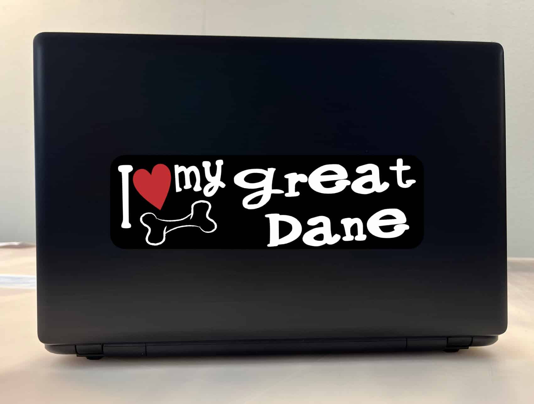 10in x 3in I Love My Great Dane Bumper Sticker Vinyl Truck Window Decal