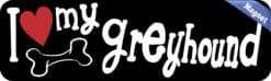 10in x 3in I Love My Greyhound Magnet Car Door Magnetic Truck Dog Magnets