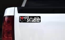 10in x 3in I Love My Rottweiler Magnet Car Door Magnetic Truck Dog Magnets
