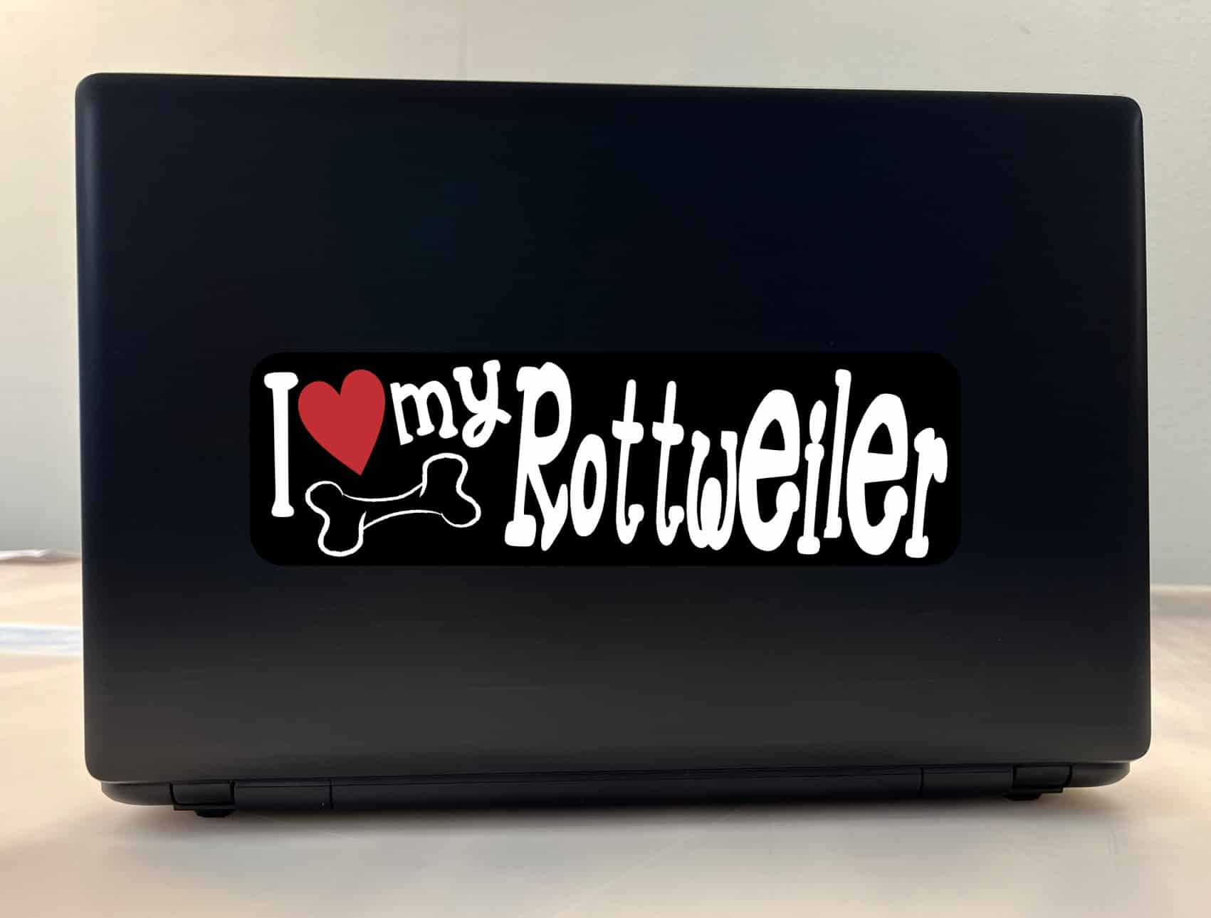 10in x 3in I Love My Rottweiler Bumper Sticker Vinyl Truck Window Decal