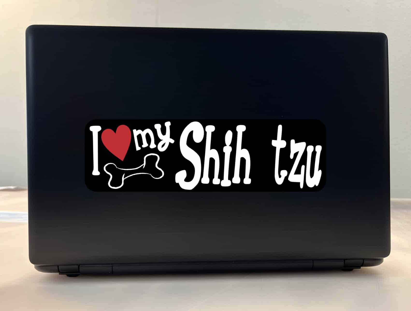 10in x 3in I Love My Shih Tzu Bumper Sticker Vinyl Truck Window Decal