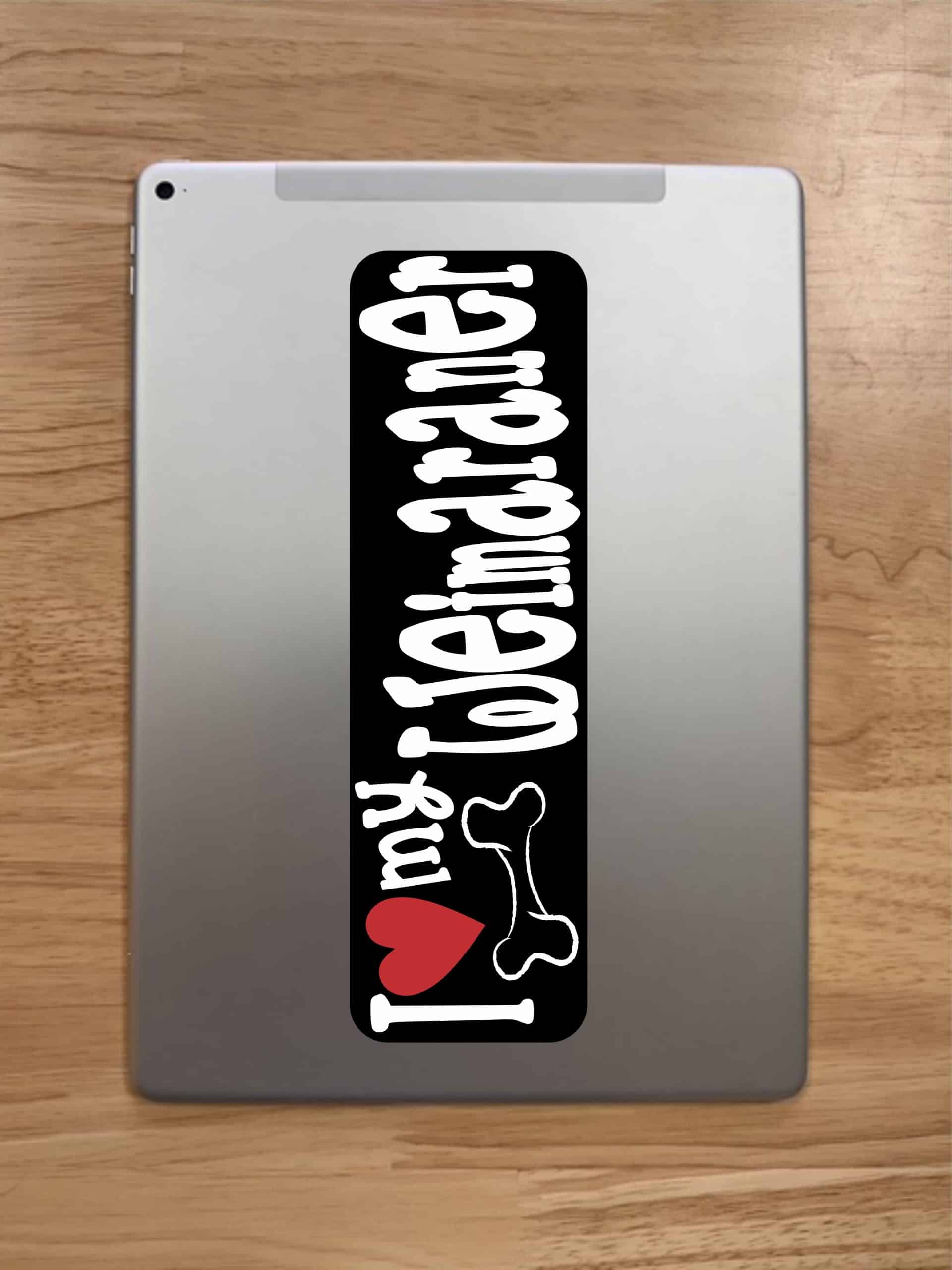 10in x 3in I Love My Weimaraner Bumper Sticker Vinyl Truck Window Decal Decals - Image 7