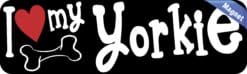 10in x 3in I Love My Yorkie Magnet Car Door Magnetic Truck Dog Magnets