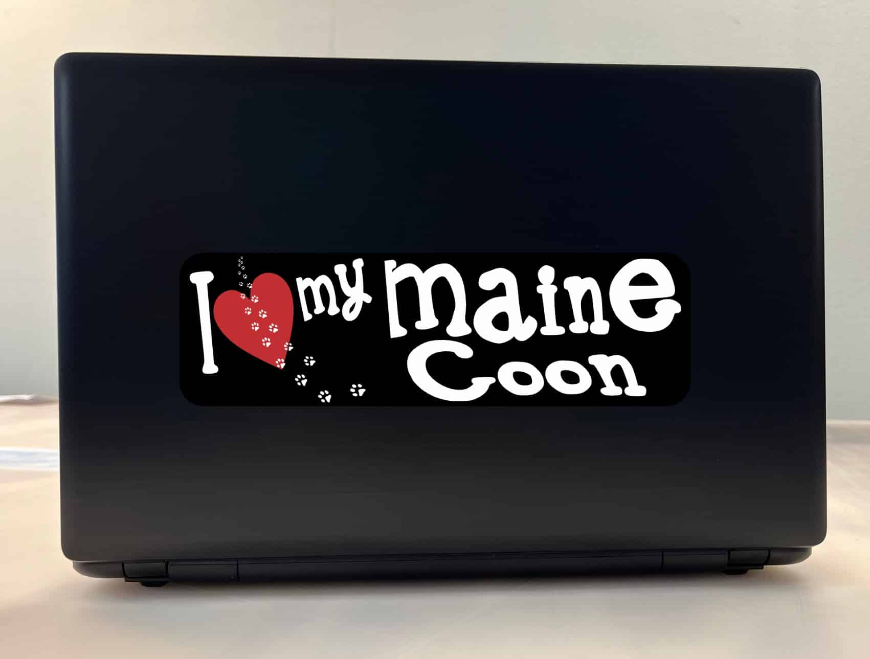 10in x 3in I Love My Maine Coon Bumper Sticker Vinyl Window Pet Cat Decal