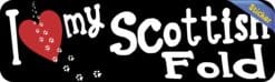 10in x 3in I Love My Scottish Fold Bumper Sticker Vinyl Truck Window Decal