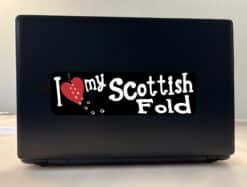 10in x 3in I Love My Scottish Fold Bumper Sticker Vinyl Truck Window Decal