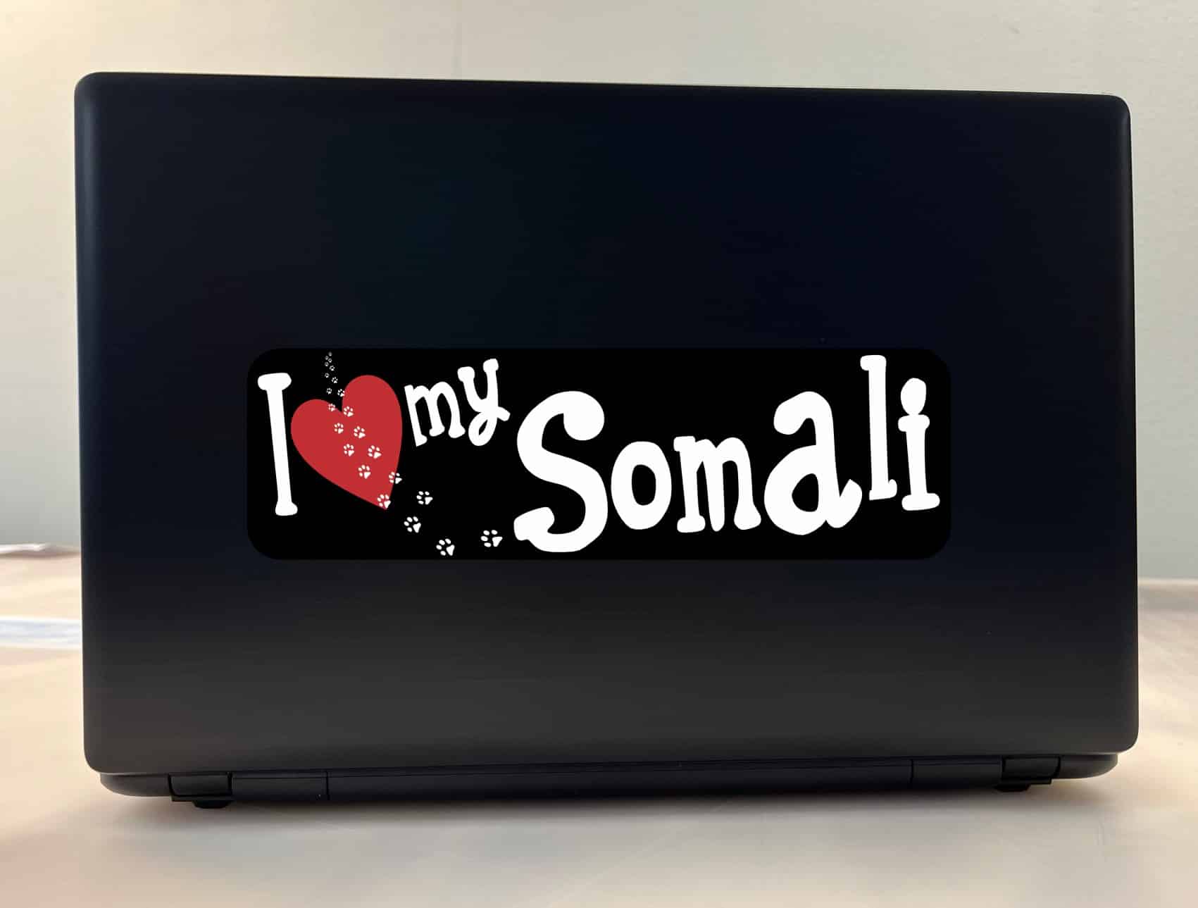 10in x 3in I Love My Somali Bumper Sticker Vinyl Truck Window Cat Decal