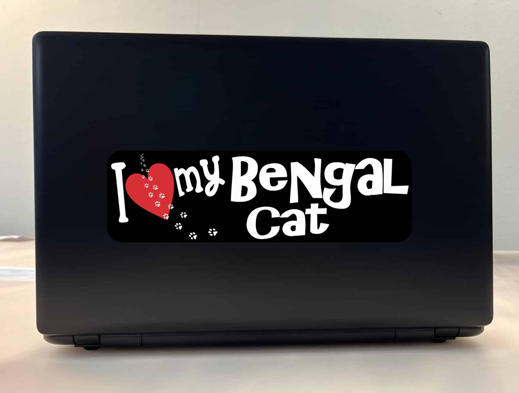 10in x 3in I Love My Bengal Cat Bumper Sticker Vinyl Truck Window Decal