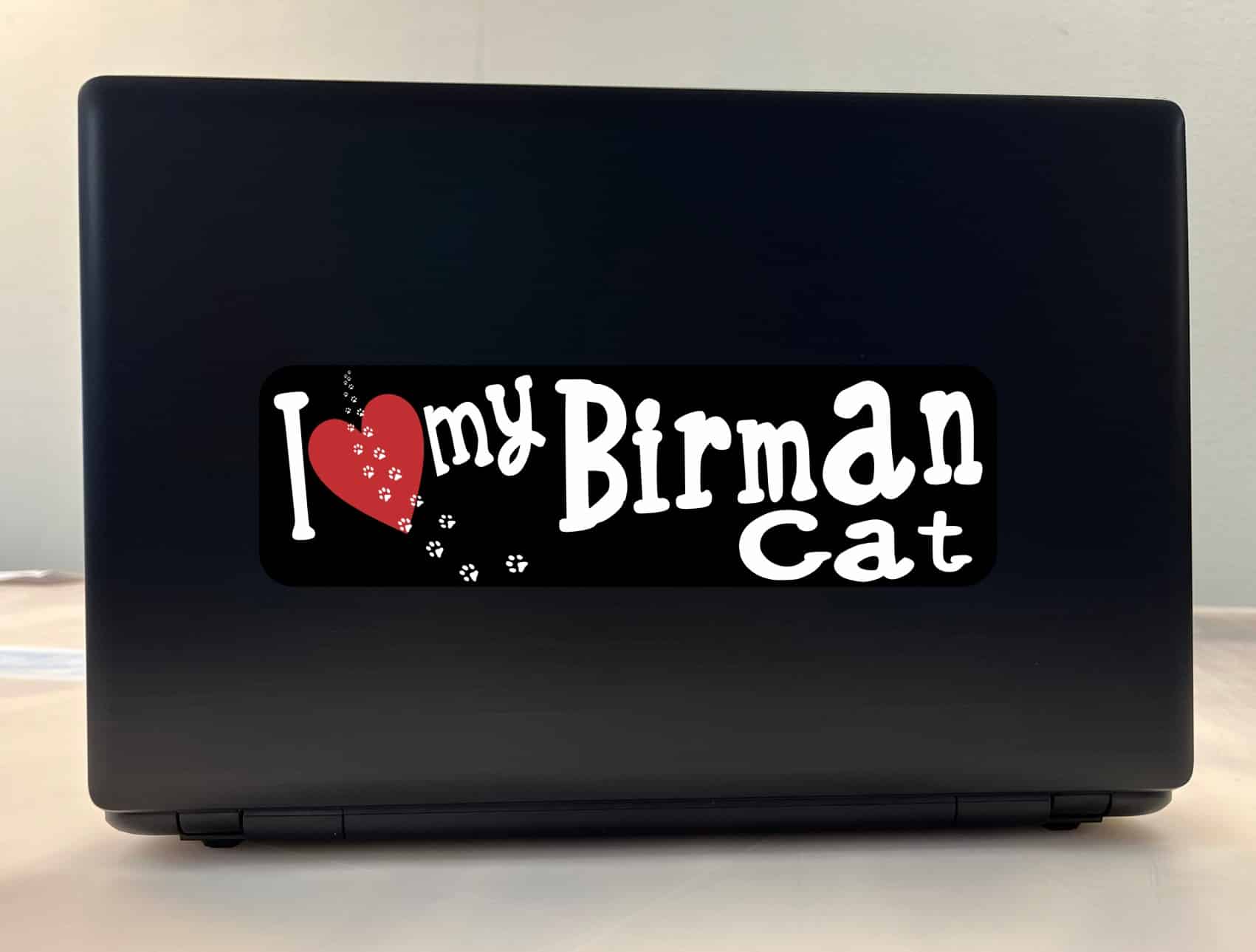 10in x 3in I Love My Birman Cat Bumper Sticker Vinyl Truck Window Decal