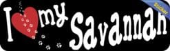 10in x 3in I Love My Savannah Cat Bumper Sticker Vinyl Window Pet Decal