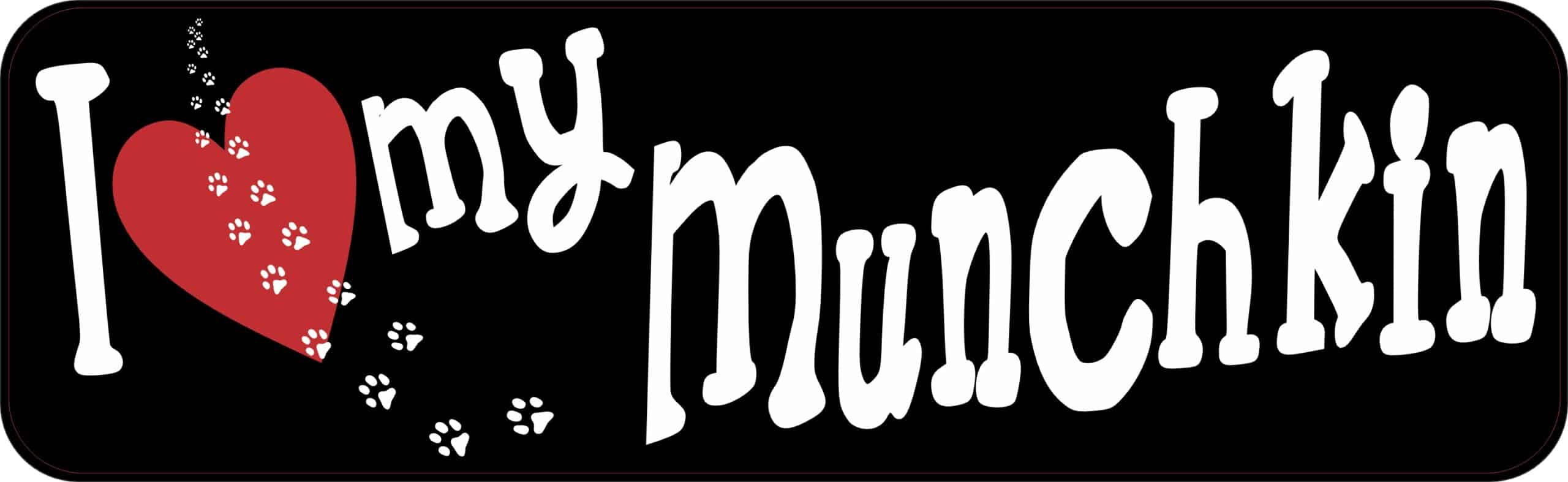 10in x 3in I Love My Munchin Cat Magnet Car Magnetic Truck Magnets