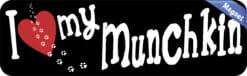 10in x 3in I Love My Munchin Cat Magnet Car Magnetic Truck Magnets