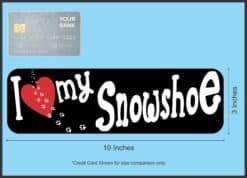 10in x 3in I Love My Snowshoe Cat Magnet Magnetic Truck Magnets Sign