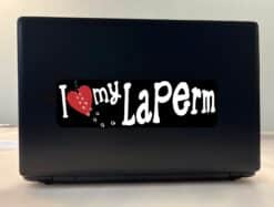 10in x 3in I Love My Laperm Bumper Sticker Vinyl Window Sign Cat Decal