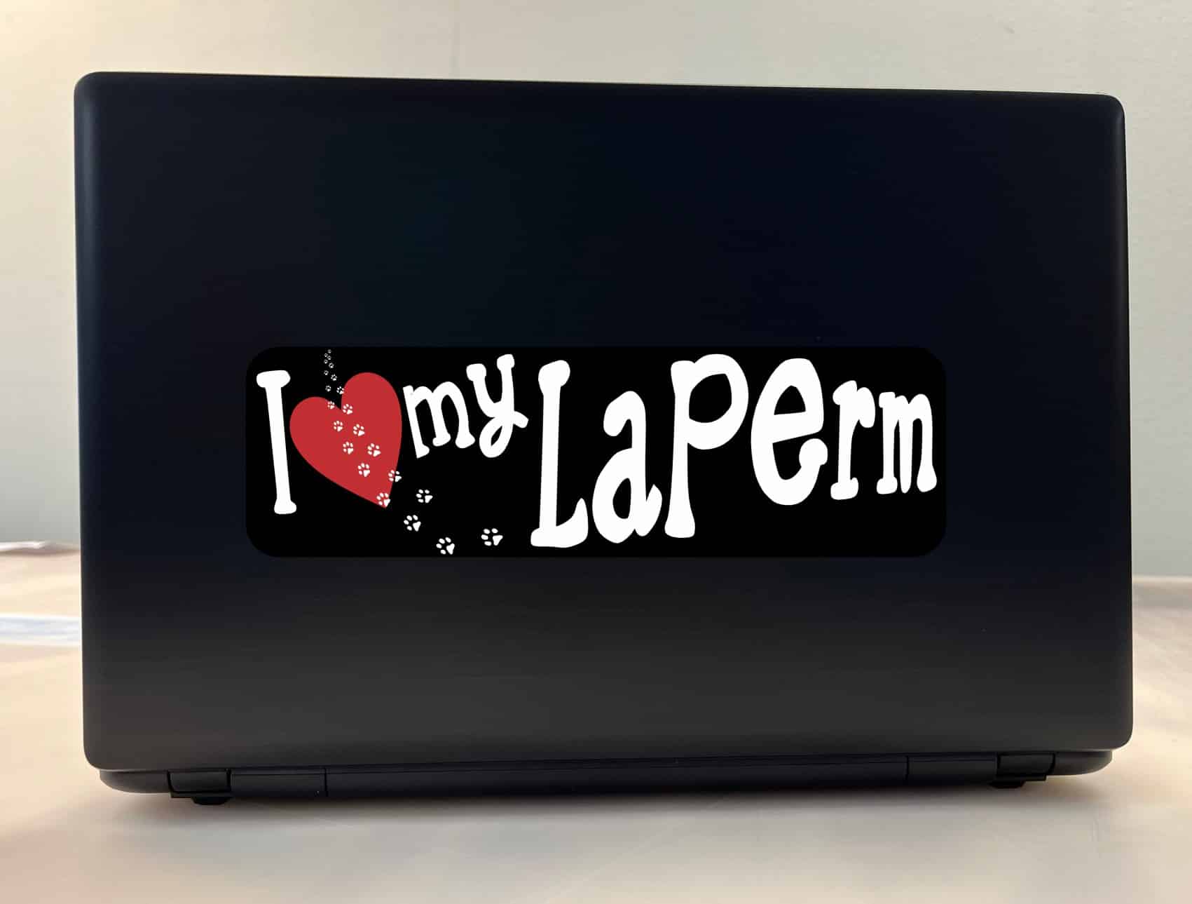 10in x 3in I Love My Laperm Bumper Sticker Vinyl Window Sign Cat Decal