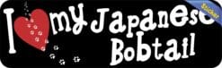 10in x 3in I Love My Japanese Bobtail Bumper Sticker Vinyl Window Decal
