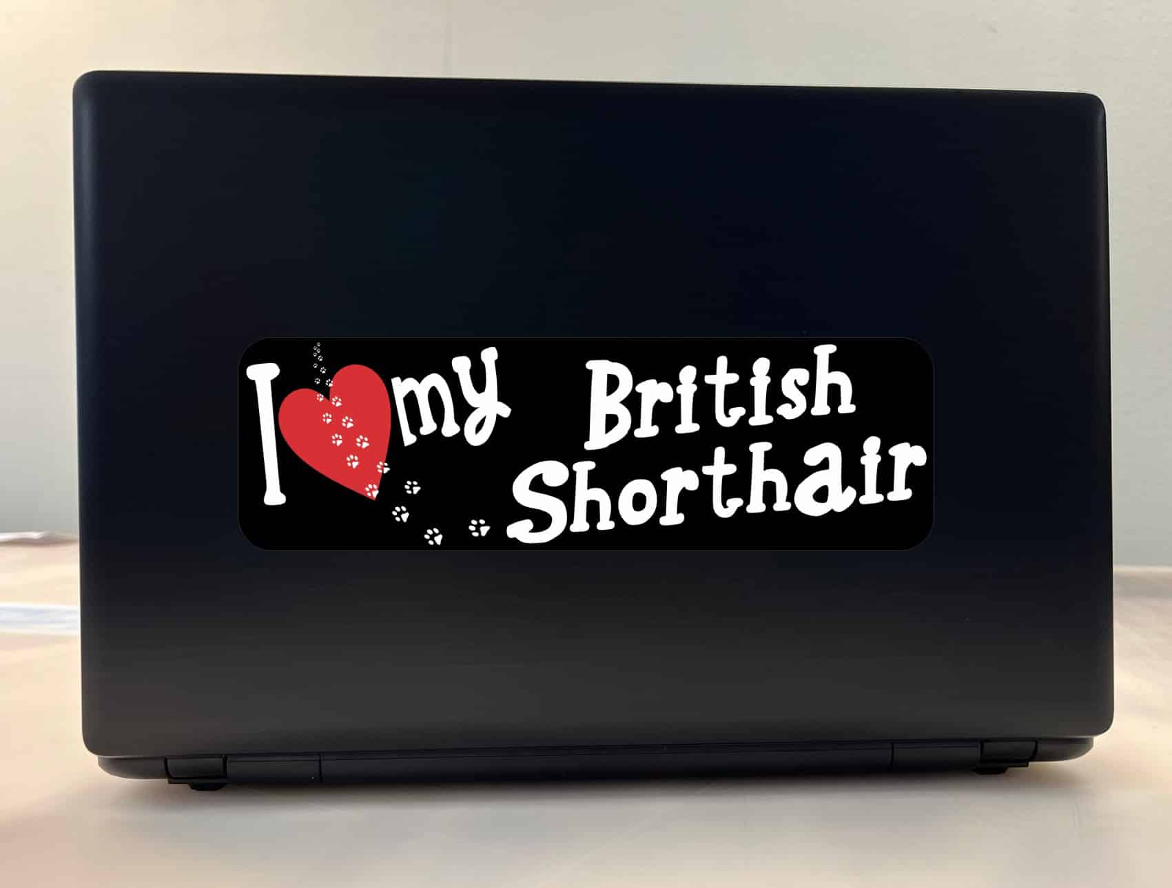 10in x 3in I Love My British Shorthair Bumper Sticker Vinyl Wind