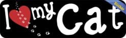 10in x 3in I Love My Cat Bumper Sticker Vinyl Window Sign Pet An