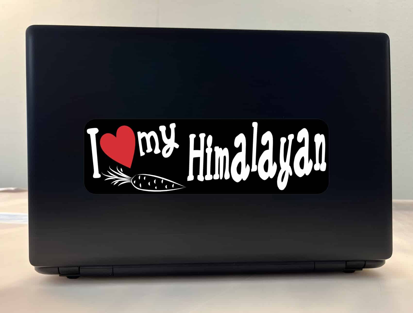 10in x 3in I Love My Himalayan Rabbit Bumper Sticker Vinyl Window Stickers