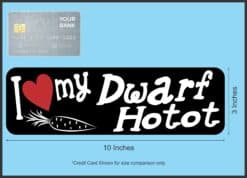 10in x 3in I Love My Dwarf Hotot Rabbit Bumper Sticker Vinyl Window Decal