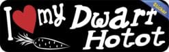 10in x 3in I Love My Dwarf Hotot Rabbit Bumper Sticker Vinyl Window Decal