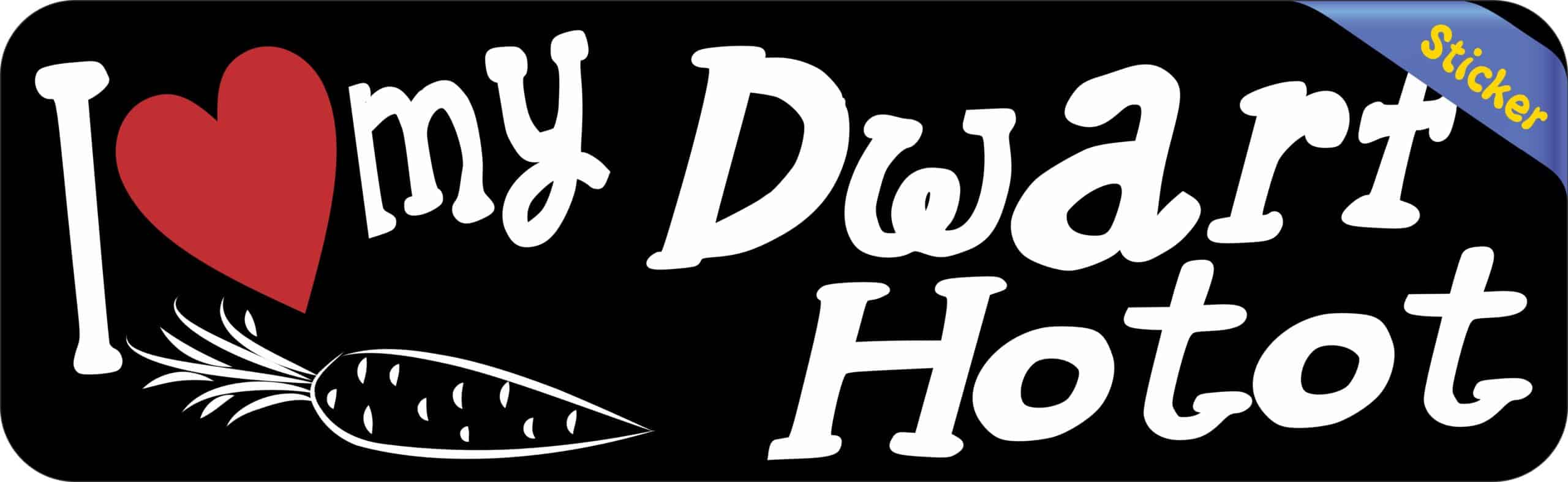 10in x 3in I Love My Dwarf Hotot Rabbit Bumper Sticker Vinyl Window Decal